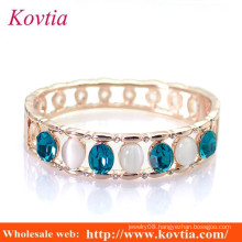 fashion oval opal and sapphire gold bangle bracelet aquamarine rough